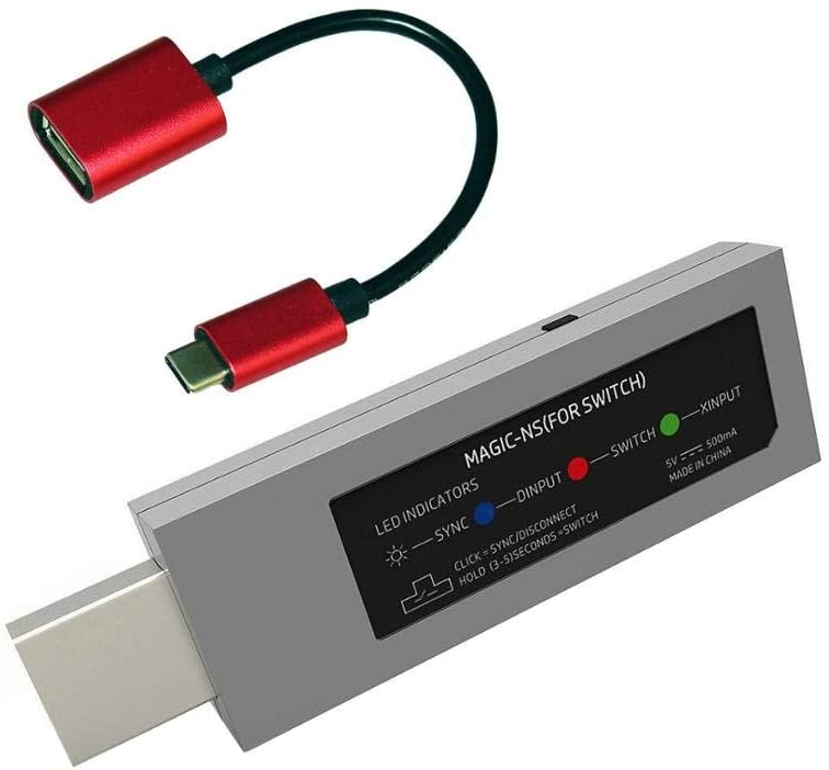 Mayflash MAGIC-NS スイッチでPS4のコントローラーが使える ワイヤレス コントローラー アダプタ Nintendo Switch 任天堂スイッチ ネオジオ PS3 PC 用 Bluetoothコントローラーをゲーム機接続してゲーム楽しめるガジェット（3816-01）