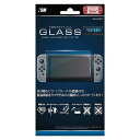 ニンテンドースイッチ用液晶画面保護シート 強高度(9H)ガラスフィルムブルーライトカットSW ISM-SW002(3839-00)Y