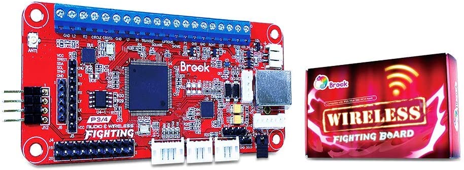 [Brook] Wireless Fight Board CXt@CeBO{[h A[P[hRg[[𖳐ڑ\ PS5 PS4 PS3 Switch PC(X-input) ɑΉ ϊ n_tς ȒPDIY ^b`pbh ^[{ }bv(at_4231-00)