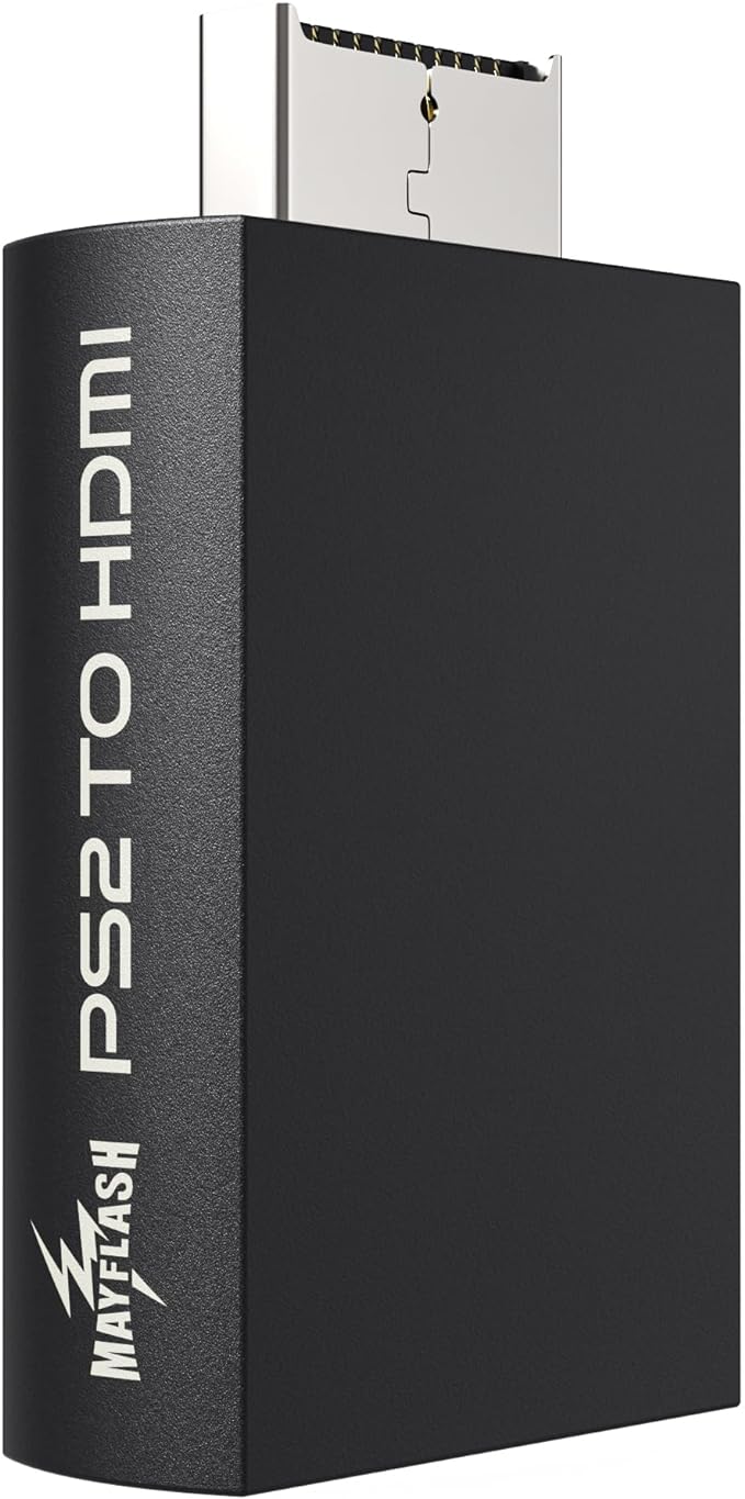 Mayflash PS2 HDMI 変換コンバーター 3.5mmオーディオジャック搭載 薄型プレステ2にも対応