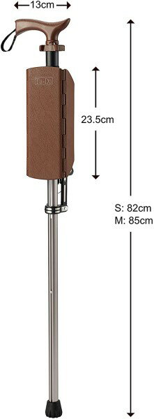 Ta-Da Chair ターダチェア 一本杖 ステッキ 三脚 椅子 ワンタッチ ステッキチェア 軽量 介護 高齢者 母の日 父の日 敬老の日 プレゼント 85cm 【日本語説明書付】（4198-02) 2