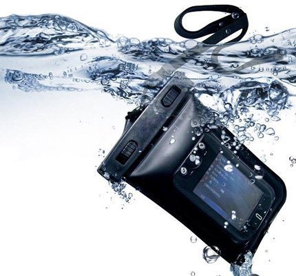 [ネコポス 送料込] 高品質 水深10M スタイリッシュ 防水ケース Waterproof case for iPhone4S iPhone4 iPod iPod touch iPod nano Galaxy S ストラップ付属 プール 海水浴 ビーチ キャンプに (0235-00)