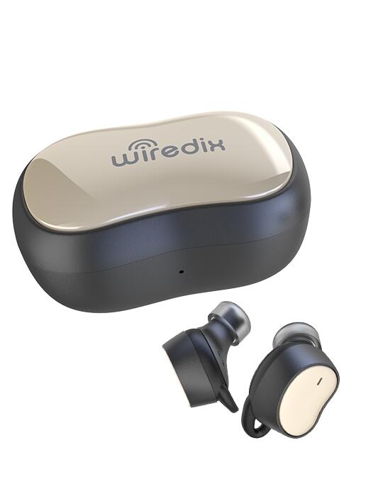 [Wiredix] WD-T7 ブルートゥース ワイヤレスイヤフォン Bluetooth Wireless Earbuds イヤホン 4時間連続再生 ゴールド gold (at_4150-GD)