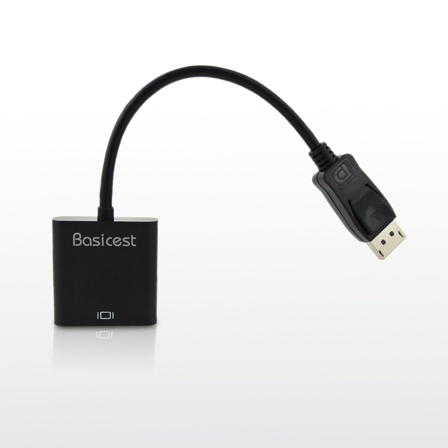 Displayport から VGA へ 変換 アダプター DV-423 DP to VGA (M/F) Cable 15cm (Black) (1998-00)