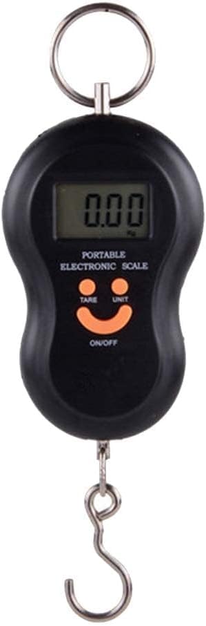 デジタル式 電子吊りスケール 吊り下げはかり ニコスケ WH-A04（デジタルスケール・計量器・吊りはかり）50kg ブラック 黒 Black 0.01kg-45kgまで測定可能（10g単位）電池付 吊り上げた重さを即計測 計量器