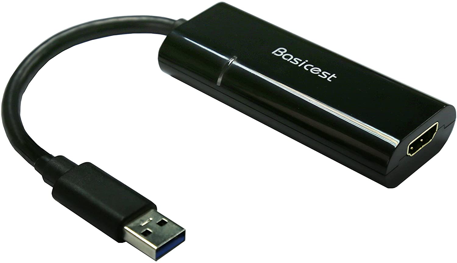[Basicest] USB 3.0 to HDMI グラフィック 変換 アダプター ケーブル Displaylink チップ使用 Win10対応