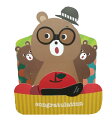 ●★[定形外] 立体カード クマ BEAR メッセージカード POP (105-BEAR)(at_0144-H3)