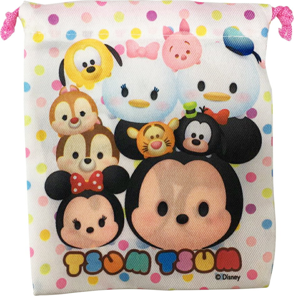 ディズニー Disney ミニ巾着袋 ポーチ 17.5cm×14cm ツムツム ミッキーマウス ミッキー フレンズ実用性があり コンパクトでかわいい き..