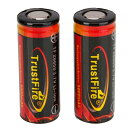 バッテリー TrustFire 26650 x2個セット 5000mAh Li-ion 充電電池 リチウムイオンバッテリー2本 懐中電灯やその他のデバイスに (1646-02)