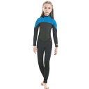 MORGEN SKY ウェットスーツ キッズ 水着 2.5mm 子供用 フルスーツ ラッシュガード マリンスポーツ ダイビング 水遊び プール 長袖 長ズボン 防寒保温 日焼け止め 男の子 女の子 上下一体 R001 (子