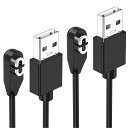 Shokz用充電ケーブル 2本 Aftershokz用 ショックス USB充電コード 1m Shokz OpenRun (旧AfterShokz)/ Aftershokz Aeropex/Shokz OpenRun Pro/OpenComm Shokz/(2)