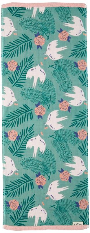 丸眞 フェイスタオル polku(ポルク) タートルドーブス 北欧 かわいい レディース ガーゼタオル ふわふ..