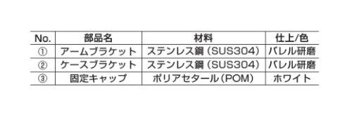 スガツネ工業 ランプ印 ワンタッチ取付ブラケット L-S-BT L-S-BT 3