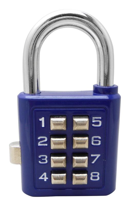 和気産業(Waki Sangyo) プッシュボタンロック 防犯 門扉 倉庫 青 35mm TW912