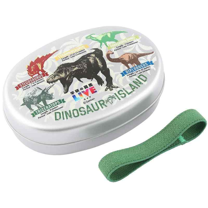 オーエスケー 学研の図鑑LIVE アルミ子供弁当箱M 仕切付 AL-5 カーキ 【AL-5】