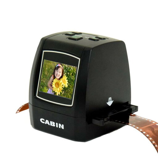 CABIN コンパクト フィルムスキャナー ネガ デジタル化 35mm/110/126/スーパー8フィルム対応 約1400万画素 ネガ・ポジ対応 モニタ付 SD保存 A-CFS-N14 ブラック CABIN コンパクト フィルムスキャナー ネガ デジタル化 35mm/110/126/スーパー8フィルム対応 約1400万画素 ネガ・ポジ対応 モニタ付 SD保存 A-CFS-N14 ブラック