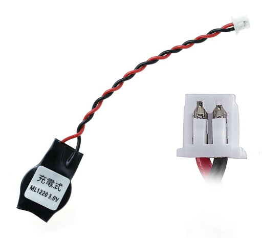 IAKTD ExHung ノートパソコン用 CMOS バッテリー BIOSバックアップ電池 KTS製 ML1220 3V 二次充電式リチウム電池 コネクタ2ピン付き IAKTD ExHung ノートパソコン用 CMOS バッテリー BIOSバックアップ電池 KTS製 ML1220 3V 二次充電式リチウム電池 コネクタ2ピン付き
