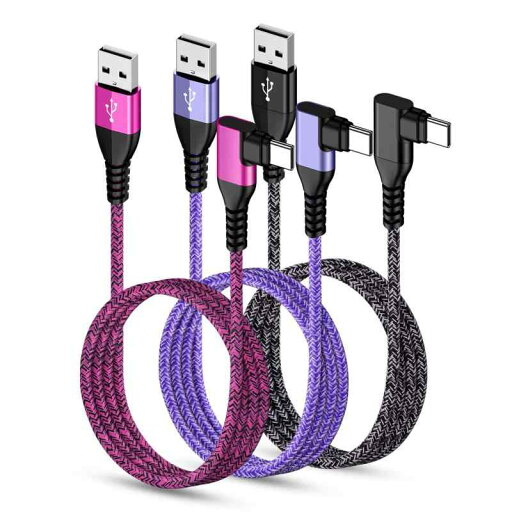 AbcPow USB Type C ケーブル L字 【3本セット*1.8M】 iPhone 15充電用 USB-C to USB-A 3.1A ケーブル QC3.0対応 急速充電 高速データ転送 タイプc 充電ケーブル iPhone15 15 pro 1 AbcPow USB Type C ケーブル L字 【3本セット*1.8M】 iPhone 15充電用 USB-C to USB-A 3.1A ケーブル QC3.0対応 急速充電 高速データ転送 タイプc 充電ケーブル iPhone15 15 pro 1