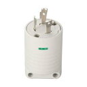明工社 接地2P 30A 引掛プラグ 30A 125V (白) (L5-30P 準拠)(2)