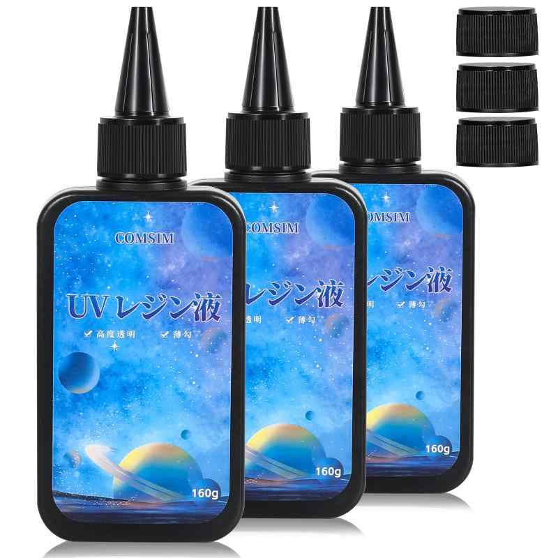 COMSIM レジン液 480G 大容量 UV/LED対応 UVレジン液 高い透明 詰替用 ハードタイプ成形 レジン液DIY手..