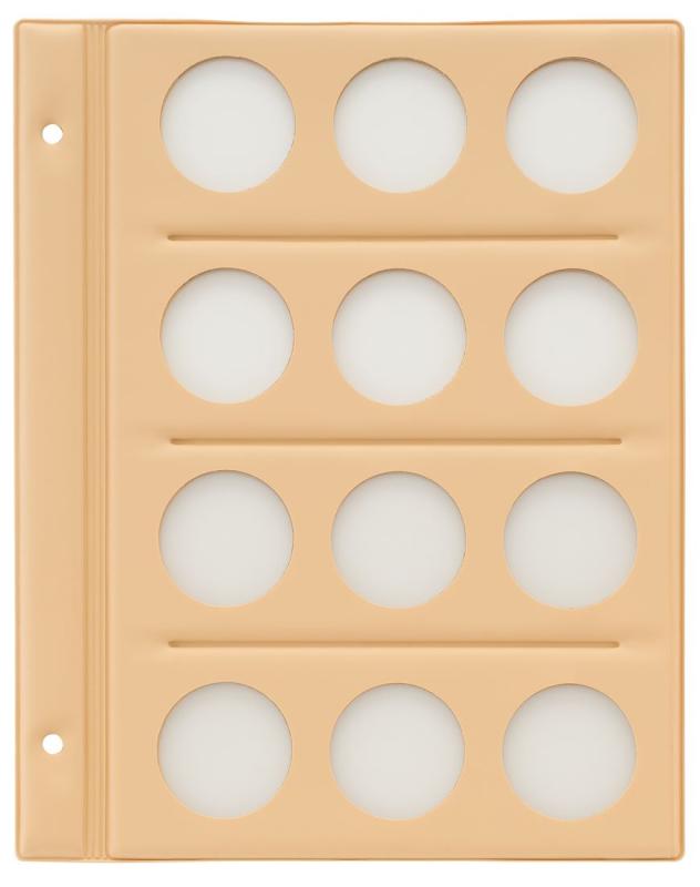 テージー コインアルバム(無地) スペア台紙 40mm穴 3列4段 C-31S5 TEJI