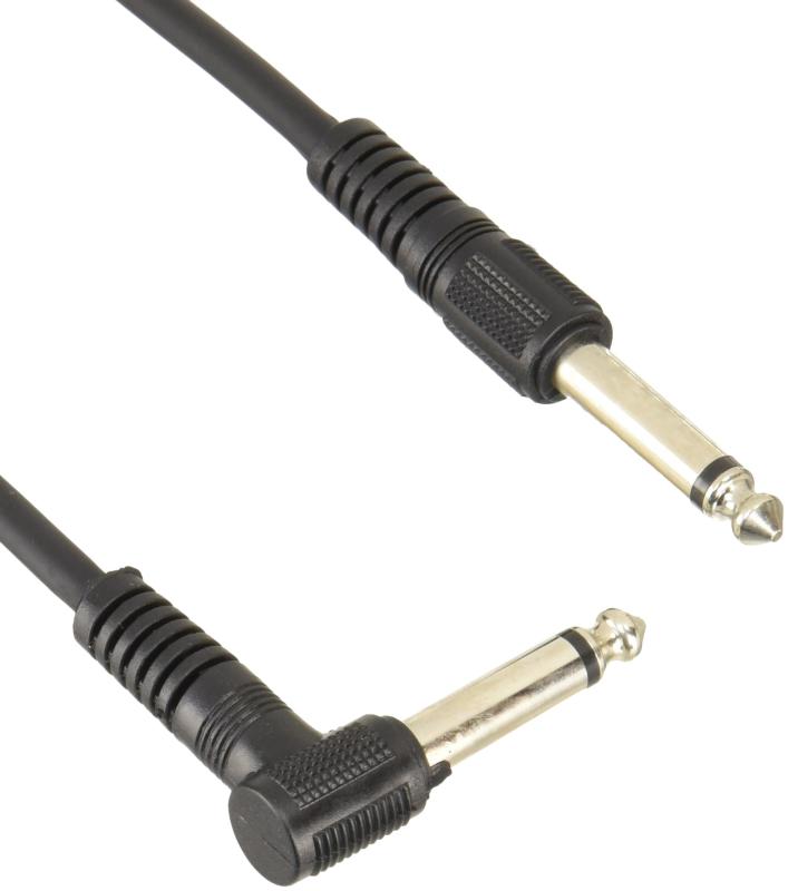 キクタニ TECH パッチケーブル 1m (S/L) 直径5φ P-100 ブラックパッチ・ケーブルパッチコード 1m、5mmφ