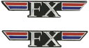【425】 FXエンブレム 2枚セット Z400FX用 FX-EMBL...(2)