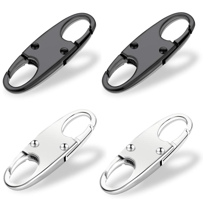 LIKENNY ジッパークリップ 盗難防止 ジッパープル交換 取り外し可能ジッパーコネクター ダブルオープニ..