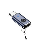 ライトニング to Type C 変換アダプタ 35W PD急速充電 PDチップ搭載 高速データ転送(スマホとPC間のみ転送対応) USB-C i-Phone 変換コネクタ アルミ合金外装 ストラップ穴付き iOSからタイプC変換