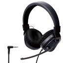 エレコム ヘッドセット 子供用 低音量仕様 折りたたみ式 【 3.5mm接続 4極 】 回転式マイクアーム付き 両耳 ブラック×グレー HS-KDGM01TBK