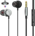 【2023改良型】 イヤホン 有線イヤホン 3.5mmジャック HIFI音質 音量調整 重低音 ノイズキャンセリング マイク付き 通話可能 ハイレゾ クリア通話 音量調節 ステレオイヤフォン ヘッドホン
