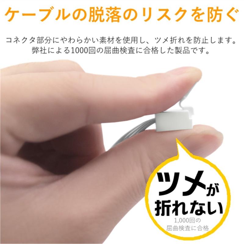 オールインストアのエレコム モジュラーケーブル 爪折れ防止【屈曲に強い高耐久仕様】 7.0m ホワイト MJ-T7WH｜アングル3