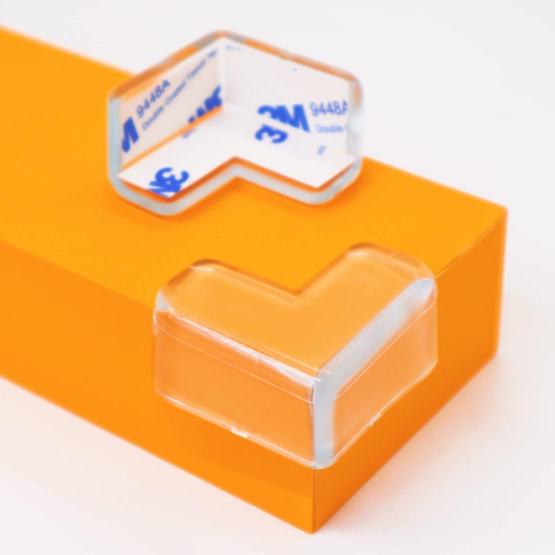 Secchuu コーナークッション コーナーガード ベビーガード ビッグサイズ 家具の角を保護 赤ちゃん 子供 ケガ防止 保育園 放課後児童会 安全対策 柔かい 強力3Mテープ貼り付き（L型 透明）12個