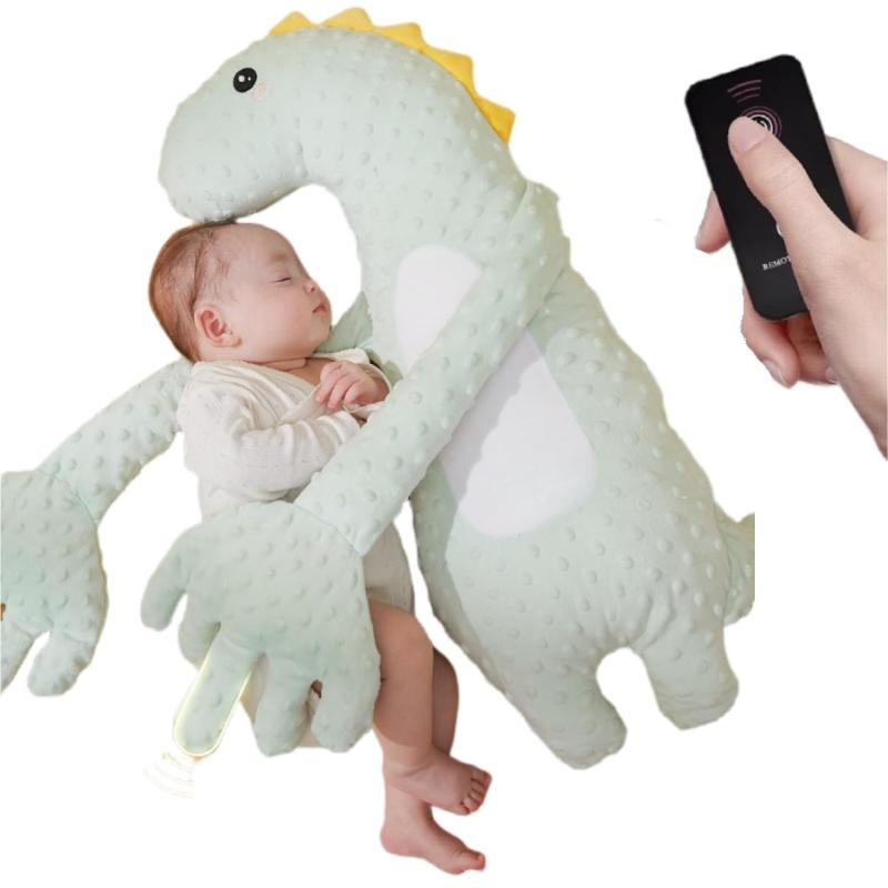 パタパタ優しいトントン 驚き防止カバー 3段階振動調節 動物型おやすみ枕 夜泣き対策 沐浴後ケア 排気..