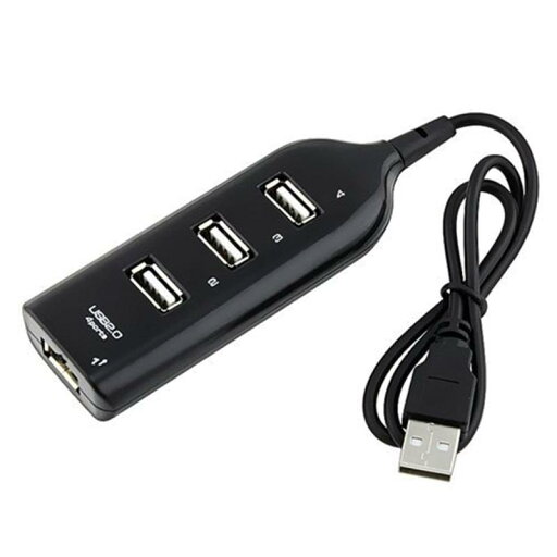 Sherry 480MBps伝送 4ポート高速 HUB USB2.0基準 ブラック パソコン、タブレットに適用する Sherry 480MBps伝送 4ポート高速 HUB USB2.0基準 ブラック パソコン、タブレットに適用する