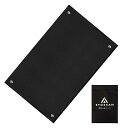 焚き火シート 黒 60×95cm スパッタシート ハトメ付き 耐火 耐熱 防炎 溶接 ガラス繊維 薪ストーブ バーベキュー 焚火シート 焚き火 焚火 BBQ キャンプ 防火シート…(4)