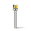 WOBLLMX 6mm軸ルータービット,Ø12mm ベアリング付き 3刃面取りビット電動トリマービット,CNC 彫刻機 木工 切断 ナイフ 木工用 切削工具(切削深さ7mm)(3)