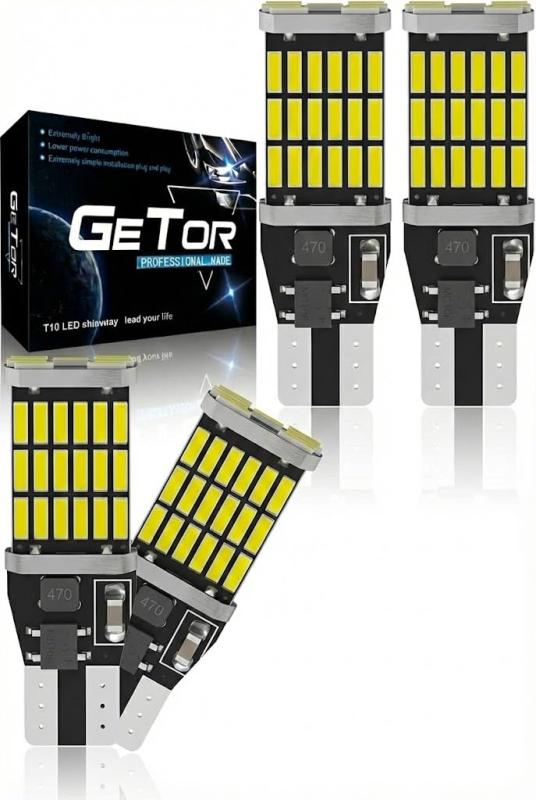 Rakuten - T16 LED バックランプ 爆光1200ルーメン キャンセラー内蔵 CANBUS W16W T10 T15 高輝度 ホワイト 4014LED 45連 12V 無極性 後退灯 6000K 50000時間以上寿命 (4個セット)