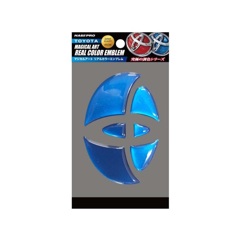 HASEPRO (ハセ・プロ) マジカルアート【リアルカラーエンブレム】(フロント/リアエンブレム) トヨタ4 （ブルー） RET-4B