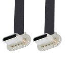 chenyang USB C ショートフラットケーブル USB 2.0 Type C デュアル 90度角度 PD 65W 高速充電データ延長 75mmケーブル(2)
