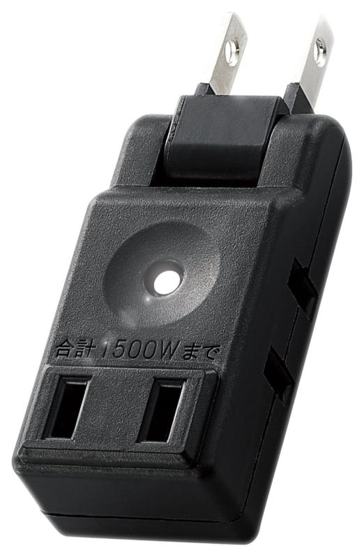 エレコム 電源タップ コンパクト 超薄型設計 3個口 ブラック AVT-M01-23BK