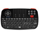 エアリア ミニ ワイヤレス 無線 小型 キーボード Bluetooth 2.4G ワイヤレス TypeC変換アダプタ付属 タッチパッド スクロールダイヤル PC スマートフォン対応 SD-KB24GBT(C) 黒