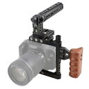 CAMVATE カメラケージ 1/4&3/8ネジ穴 トップハンドル 三脚台マウント プレートチーズロッド(125mm、145mm) 多種DSLRカメラリグ兼用(2)