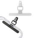 スマホ ストラップホルダー 【極薄0.2mm・360°旋回式・浮きなし曲がれ設計】金属製タグパッチ ステンレス鋼 メッキ仕上げ 携帯ストラップホルダー 薄型 丈夫13kgまでの荷重量 スマホケース