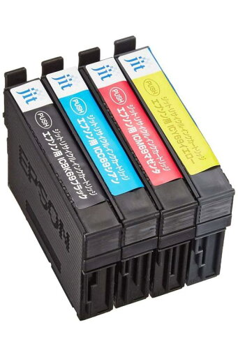 【】ジット エプソン(Epson) IC4CL69 対応 (目印:砂時計) 4色セット対応 リサイクルインク 日本製JIT-NE694P 【】ジット エプソン(Epson) IC4CL69 対応 (目印:砂時計) 4色セット対応 リサイクルインク 日本製JIT-NE694P