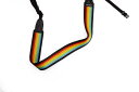 Polaroid(ポラロイド) ポラロイドカメラフラットストラップ レインボー黒 Polaroid Camera Strap Flat – Rain...