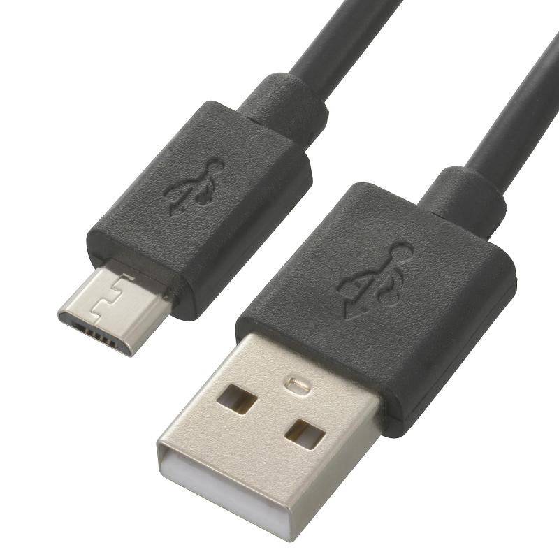 Rakuten - オーム電機 USBケーブル2A USB電源ケーブル USB-マイクロB microBケーブル 3m SMT-LB3M-K 01-7242 OHM