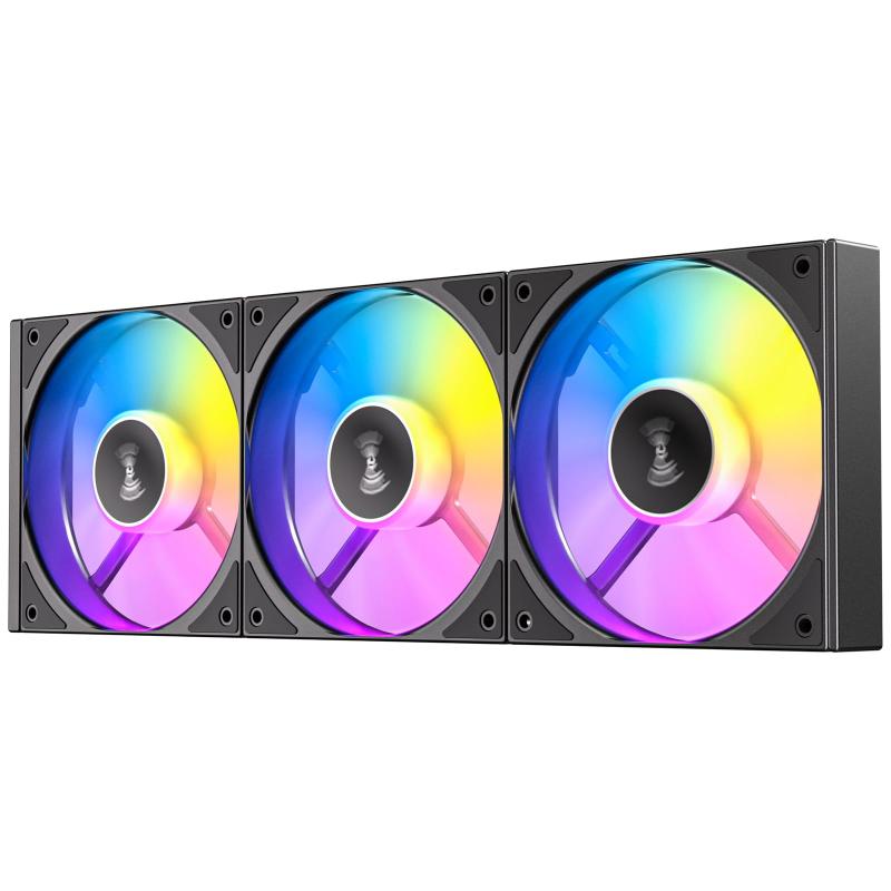 21 inches+ - Antec Connect 120 Reverse ARGB 連結対応/3個セット/ブラック/逆回転モデル