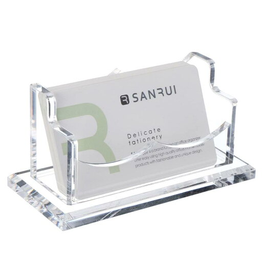 SANRUI アクリル 名刺スタンド 名刺立て カードホルダー 整理箱 横型 SANRUI アクリル 名刺スタンド 名刺立て カードホルダー 整理箱 横型