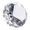 多色透明 水晶 ダイヤモンド 100mm ペーパーウェイト ガラス 文鎮 装飾品 誕生日 母の日 結婚記念日 プレゼント 妻 (水色) 【ギフトボックス】 (透...